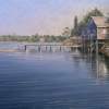 Maine Dock - Oil On Linen Paintings - By Will Kefauver, Representational Painting Artist